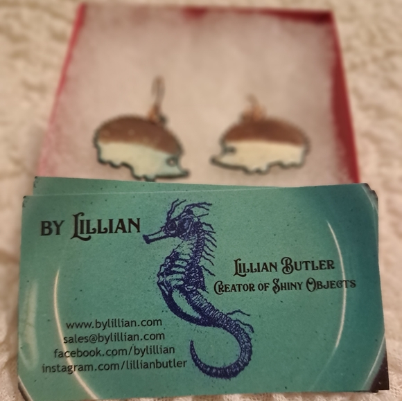 Hedgehog Earrings - Picture 2 of 3